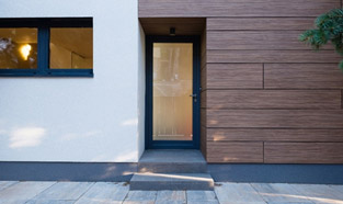 An uncomplicated modern front door design