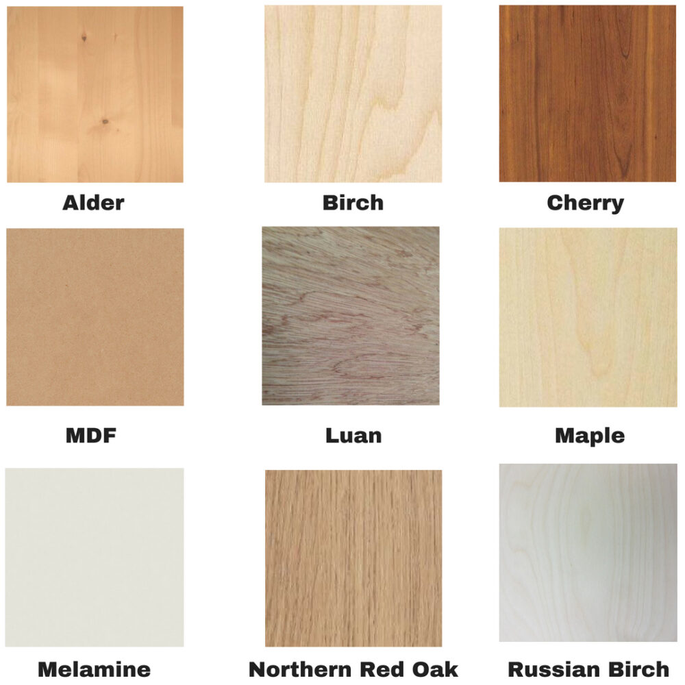 Plywood Color Samples