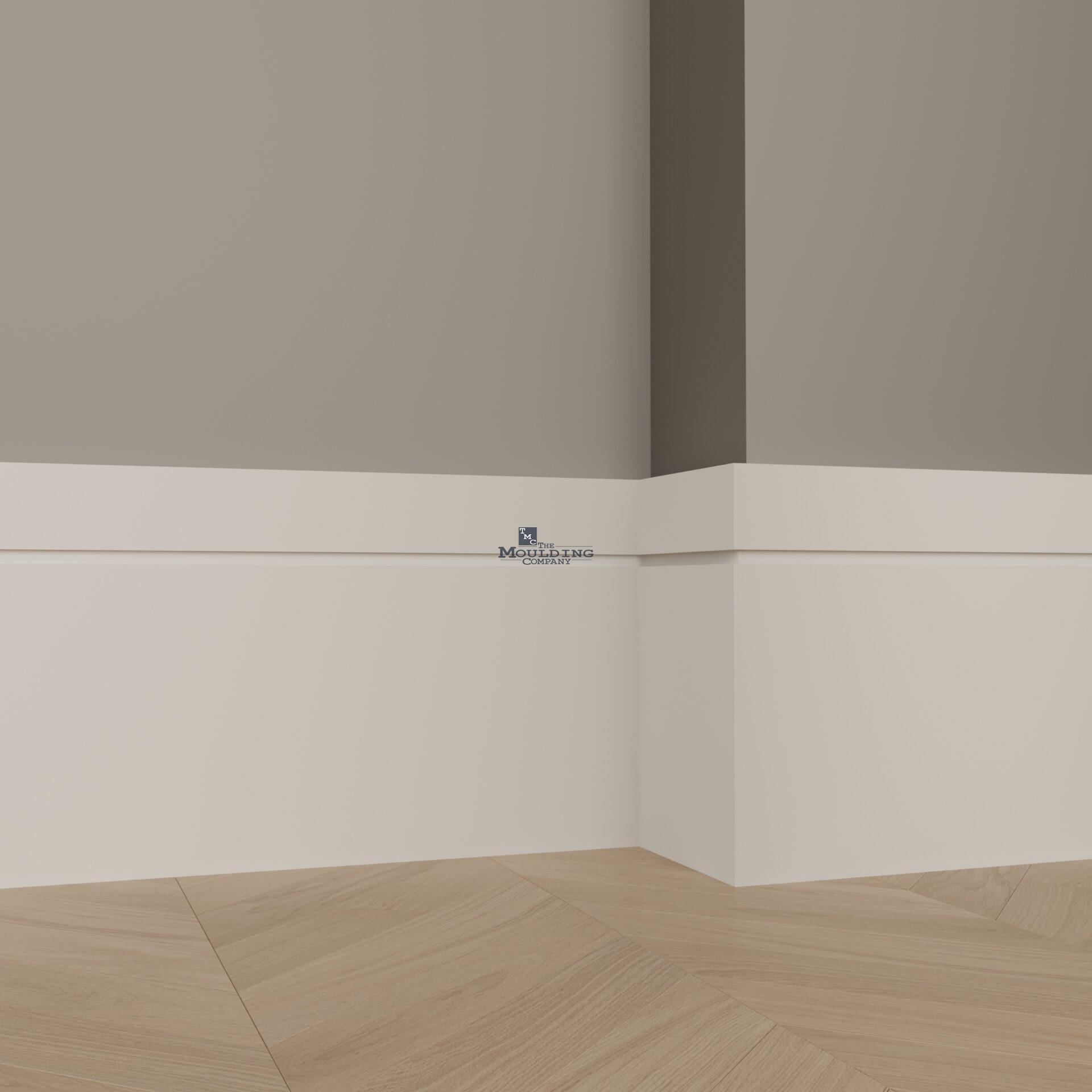 MC214 menlo Modern baseboard with a sharp groove
