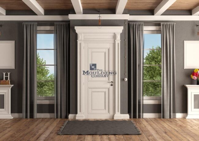 Various door casing styles installed around interior doorways for a clean, finished look