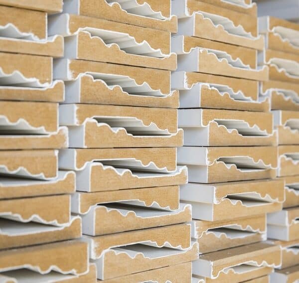 MDF mouldings with primer