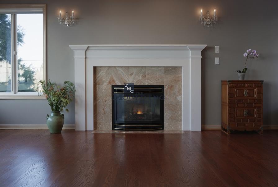 Fireplace and mantle moulding