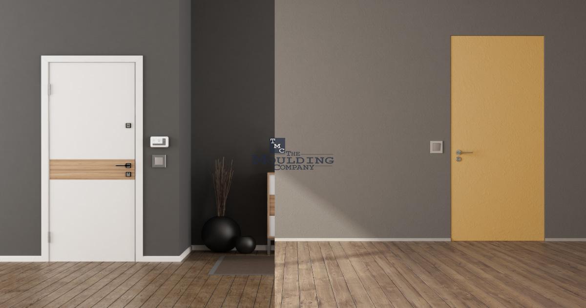 Room With and Without Door Casing