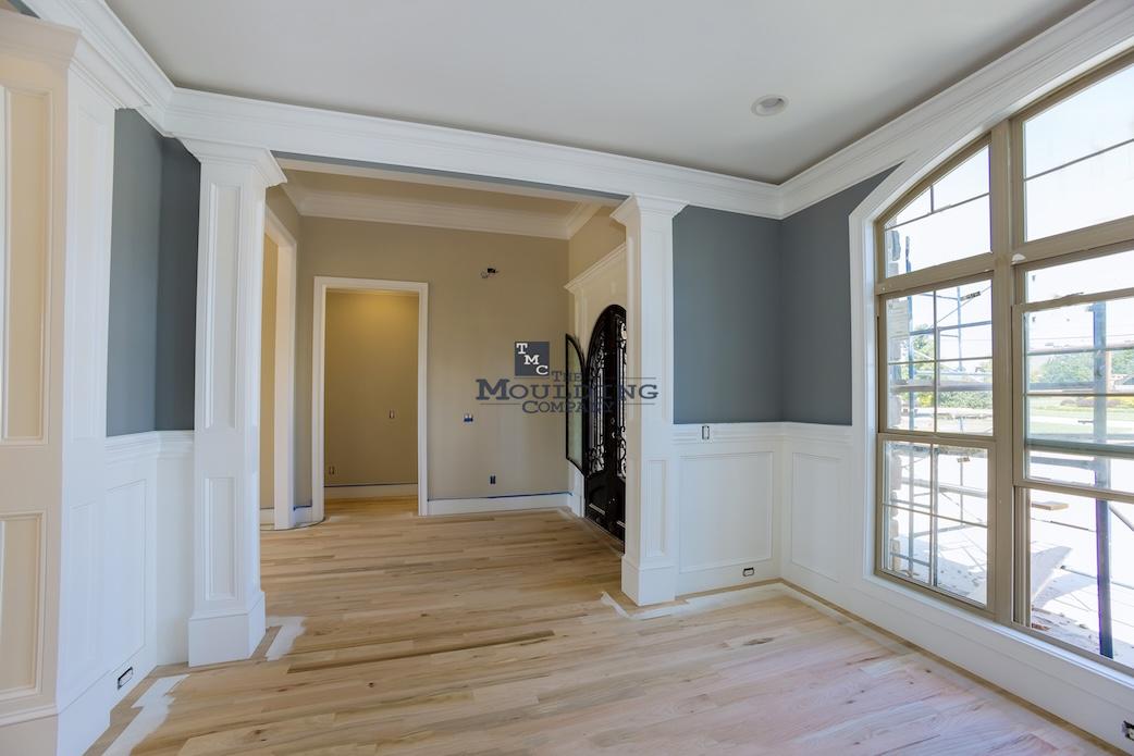 Comparison of modern, traditional, and craftsman interior trim styles using baseboards, crown moulding, and casings