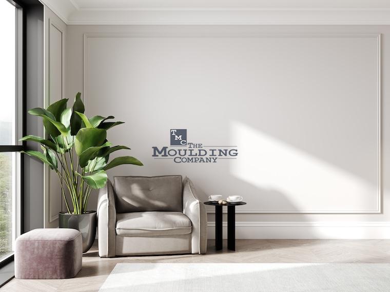 Interior home with clean baseboard and crown and casing