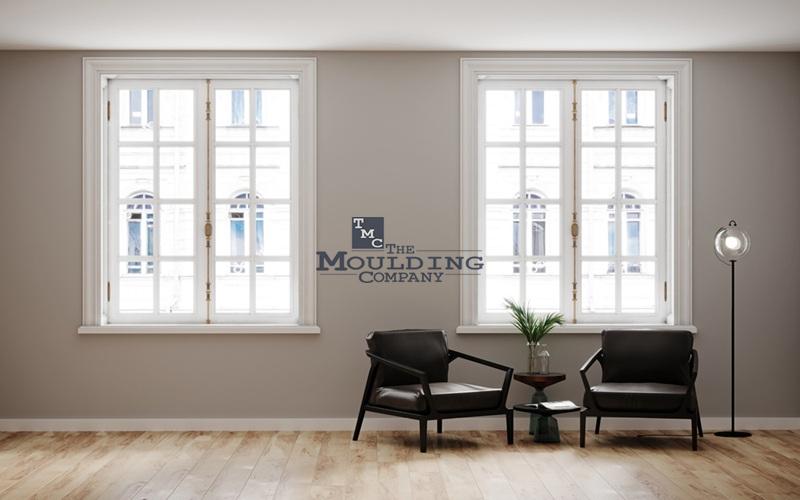 Room with windows and trim