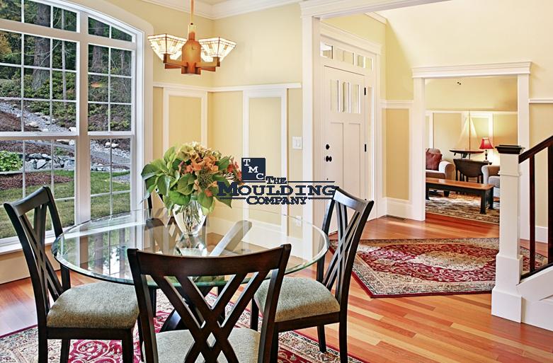 Matching trims with the existing trim and baseboard, casing and crown