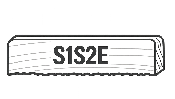 S1S2E (1 Side Smooth, 2 Edges Eased)
